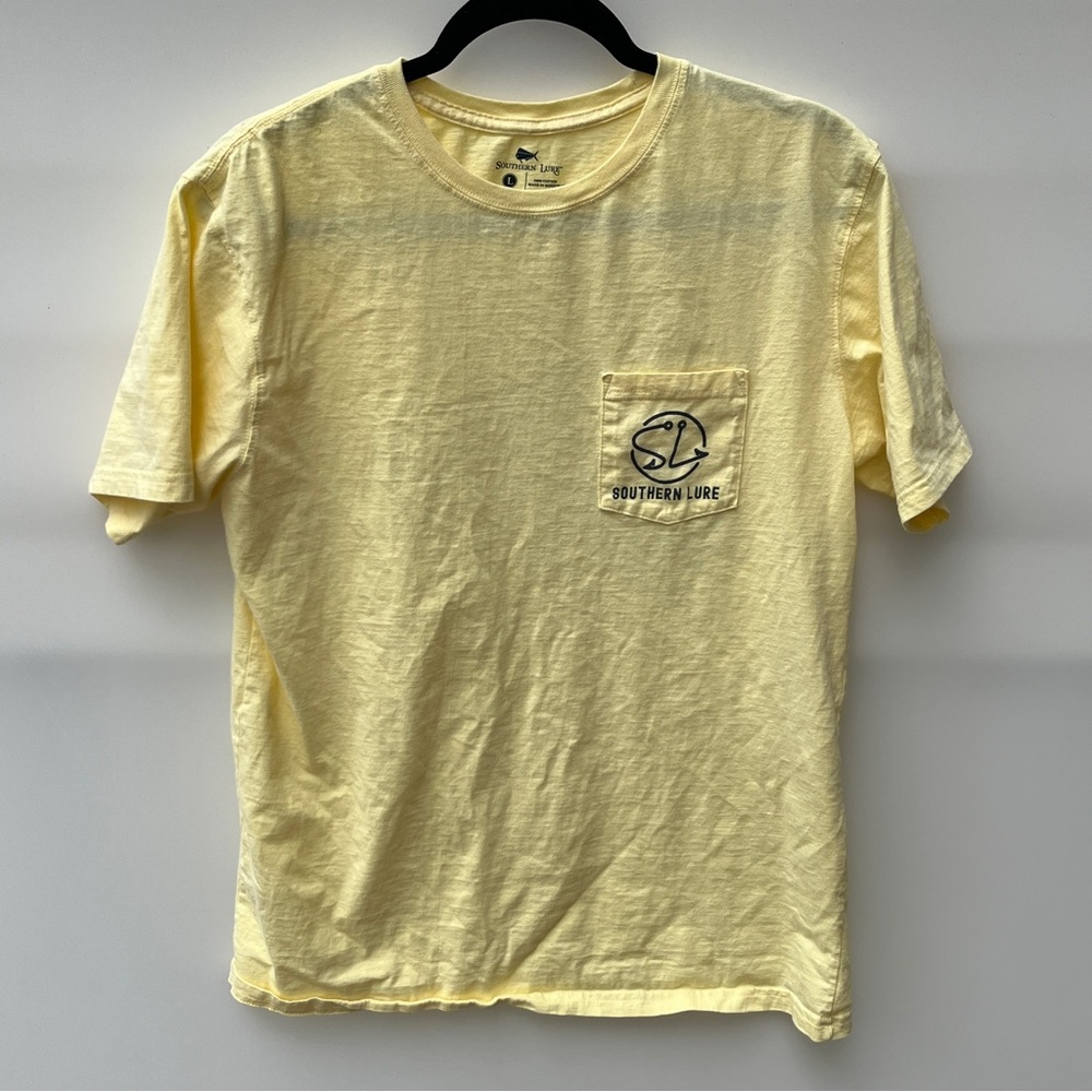 COPY - Southern Lure Women's Yellow Graphic Print Short Sleeve T Shirt Size L C…